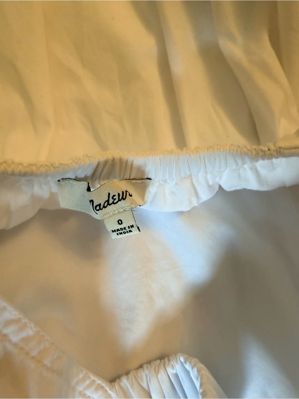Madewell Poplin Seamed Maxi Dress White Size 0 - Picture 7 of 7